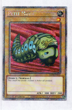 Yugioh Yu-Gi-Oh! Petit Moth RA04-EN111 Platinum Secret Rare - Image 1