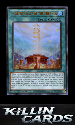 Heavenly Gate of the Mikanko AMDE-EN028 Ultra Rare Amazing Defenders YuGiOh Card - Image 1