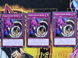 3x Threatening Roar SDSB-EN036 Playset 1st Edition LP Common Yu-Gi-Oh - Image 1
