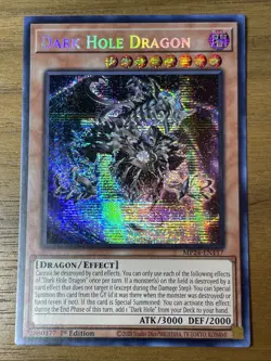 Yu-Gi-Oh - Dark Hole Dragon - MP24-EN117 - Prismatic Secret Rare - Image 1