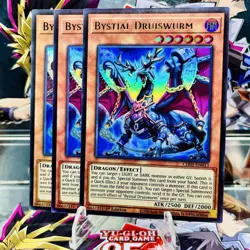 3x Yugioh Playset Bystial Druiswurm CH01-EN013 Ultra Rare 1st Ed Near Mint - Image 1