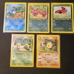 Lot Of 5 Pokemon Cards - Southern Islands - Marill - Vileplume - Ledyba - Image 1