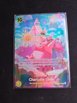Charlotte Linlin Full Art Foil One Piece TCG Card OP03-114 SR NM Pack Fresh! - Image 1
