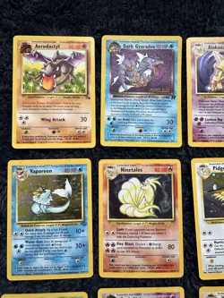 Pokemon 40 Card Lot Holo Rare Vintage fossil gym jungle READ DESCRIPTION - Image 2
