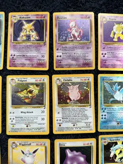 Pokemon 40 Card Lot Holo Rare Vintage fossil gym jungle READ DESCRIPTION - Image 3