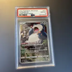 Snorlax 077/071 Dark Phantasma Graded PSA 10 Gem Mint Japanese Pokemon Card - Image 1