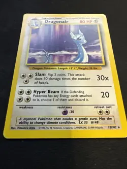 Pokemon TCG Dragonair Base Set 18/102 Non-Holo Unlimited Rare Card - Image 3