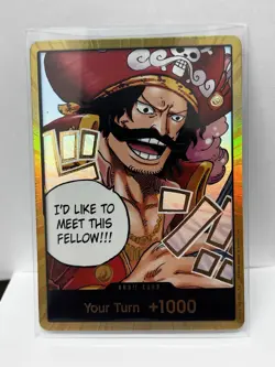One Piece CCG Gold.D.Roger Gold Don!! Card OP-13 Carrying On His Will - Image 1