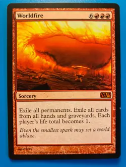 MTG 1x Worldfire # 158 Core Set 2013 M13 Modern Magic the Gathering Card x1 NM - Image 1