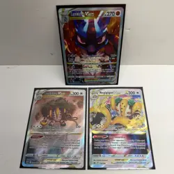 POKEMON 3 CARD LOT - Lucario VSTAR SWSH291 - Regigigas VSTAR GG55 and 114/159 - Image 1
