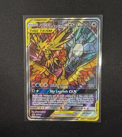 Moltres Zapdos Articuno GX SM210 Alt Art Promo Tag Team Pokemon Card - Image 1
