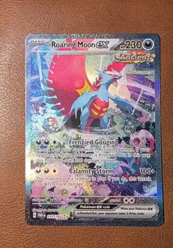 Roaring Moon EX Sir 251/182 Paradox Rift Holo Pokemon TCG Card - Image 1