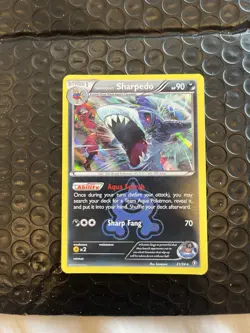 Team Aqua's Sharpedo Double Crisis #21/34 Holo Rare Pokemon Card - Image 1