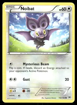 Pokemon Cards Noibat 132/162 BREAKthrough XY Common NM - Image 1
