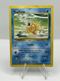 Vintage Magikarp 35/102 Base Set WOTC 1999 MP TCG Pokemon Card - Image 1