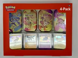 Pokemon 4 Mini Tins plus 4 Promo Cards Bundle 151 Sam’s Club Exclusive Both Sets - Image 3