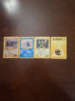 Lot Of 3 Gym Heroes 1st Edition Pokemon Cards - Image 1