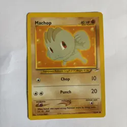 Machop 73/105 Unlimited Pokemon Card Neo Destiny Common WOTC NM - Image 1