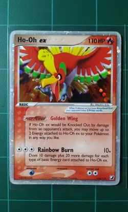 Pokemon Card EX Unseen Forces 104 Ho-Oh EX Holo Ultra Rare 2005 Nintendo HP - Image 1