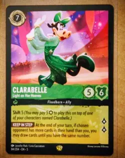 Clarabelle Light On Her Hooves 84/204 Lorcana Shimmering Skies Regular Card - Image 1