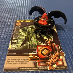 Bakugan:Battle Brawlers | Darkus ??Ravenoid | 530G | +Hot Wind Card ?? | 10/15a - Image 1