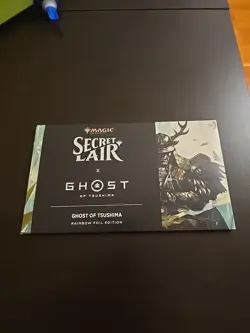 Magic The Gathering Secret Lair Ghost of Tsushima Rainbow Foil Sealed In-Hand - Image 1