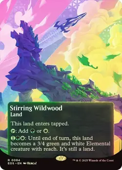 MTG - Stirring Wildwood - Foil - Stellar Sights - Edge of Eternities - Magic - Image 1