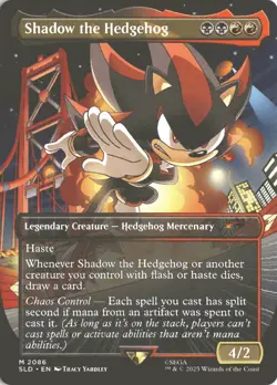 MTG Shadow the Hedgehog (2086) *Non-Foil* Borderless Secret Lair: Sonic MT/NM - Image 1