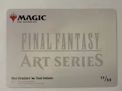 Vivi Ornitier 17/53 Gold Stamped Signature MTG Final Fantasy Art Series 9 IX - Image 2