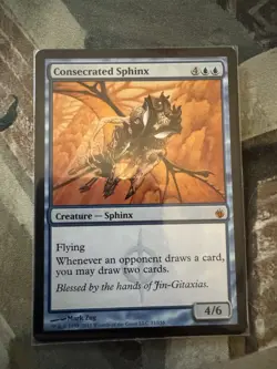 MTG Consecrated Sphinx Mirrodin Besieged Regular Near Mint - Image 1