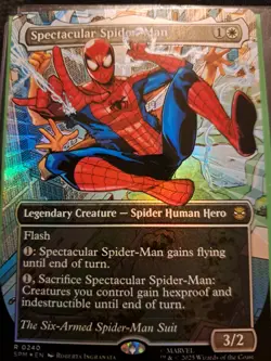 Magic The Gathering Spiderman Spectacular Spider-Man #240 Textured Raised Foil - Image 1