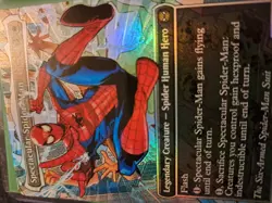 Magic The Gathering Spiderman Spectacular Spider-Man #240 Textured Raised Foil - Image 4