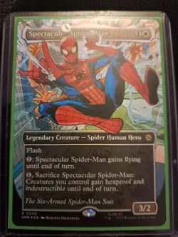 Magic The Gathering Spiderman Spectacular Spider-Man #240 Textured Raised Foil - Image 5