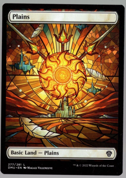 Plains 277/281 Non Foil Full Art Land Dominaria United MTG Near Mint - Image 1
