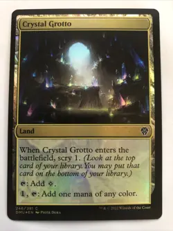 MTG Dominaria United Crystal Grotto Foil 246/281 NM - Image 1