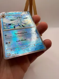 Pokemon Prismatic Evolutions - 025/131 Glaceon - Master Ball Reverse Holo - NM/M - Image 3