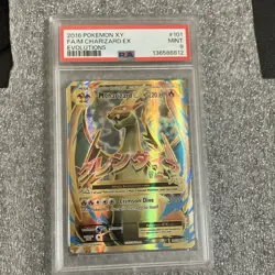 Pokemon 2016 TCG Evolutions M Charizard EX 101/108 Full Art Holo PSA 9 - Image 1