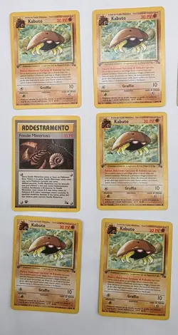 Lotto Pokemon Kabuto 50/62 Ita Fossil Prima Edizione Kabuto King - Image 2