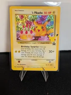 Pokemon Birthday Pikachu Celebrations Black Star Promo 24 - Image 1