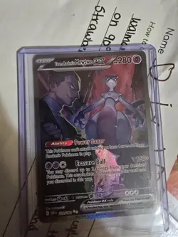 Pokemon TCG Team Rockets Mewtwo ex SIR Destined Rivals English 231/182 MINT - Image 1