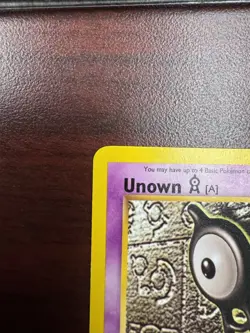 2001 Pokemon Neo Discovery 1st Edition Unown A #33/75 LP+ - Image 3