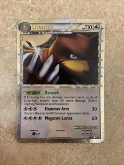 Ursaring Pokemon Prime Rare Holo HGSS Unleashed 89/95 2010 LP - Image 1