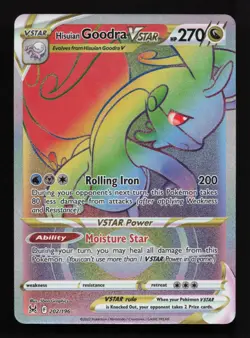 Hisuian Goodra VSTAR 202/196 Secret Rare Lost Origin Rainbow Pokemon TCG NM - Image 1