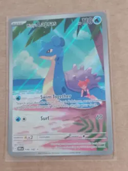 POKEMON DESTINED RIVALS MISTY'S LAPRAS 194/182 SV10 FULL ART SECRET RARE HOLO - Image 1