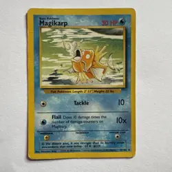 Magikarp 35/102 Base Set Pokemon TCG 1999 Has Some Wear - Image 1