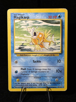 Pokemon Magikarp 35/102 Base Set 1999 Wizards Regular MP Vintage TCG - Image 1