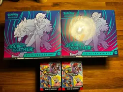 x2 Pokemon Journey Together TCG ETB & Booster Bundle Elite Trainer Box Sealed - Image 1