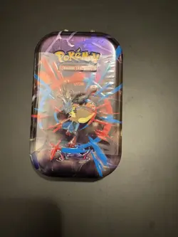 Pokemon TCG Mega Evolution Mega Heroes Mini Tin *Factory Sealed* Mega Lucario - Image 1