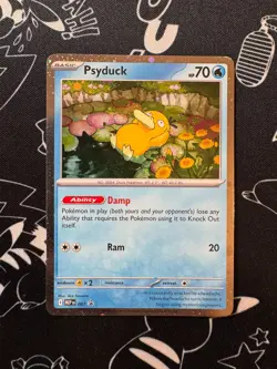 Psyduck MEP 007 Pokemon TCG Mega Evolution Cosmos Holo Black Star Promo - Swirl - Image 1