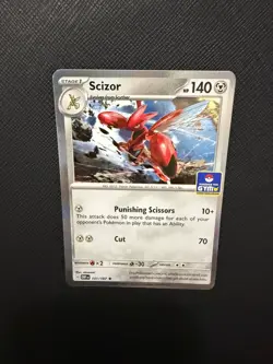 Pokemon Asia Exclusive Scizor Gym Promo Stamped 141/197 - Image 1